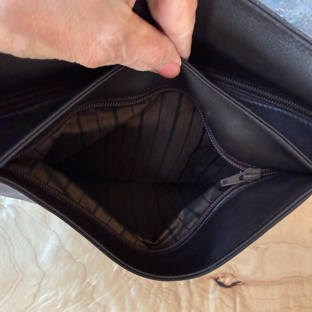 Pompeii Cecchini, made in Italy, minimalist dark brown beautifully made bag - Picture 7 of 13